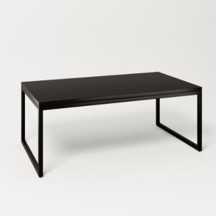 שולחן סלון Yani (שחור מט / אלון מבוקע)