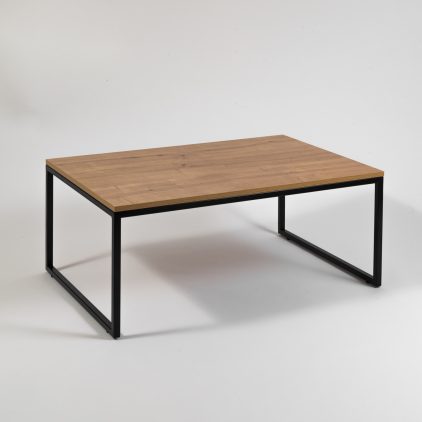 שולחן סלון Yani (שחור מט / אלון מבוקע)