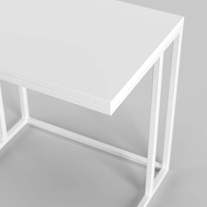 שולחן צד  Dori רחב לבן