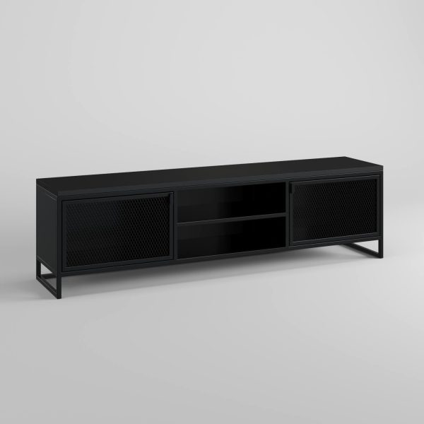 TV Table black black 1800 studio (2)