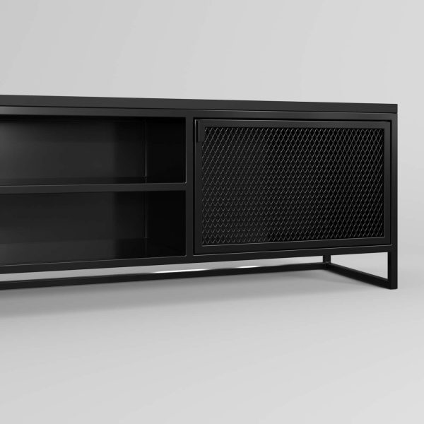 TV Table black black 1800 studio zoom in 01 (2)
