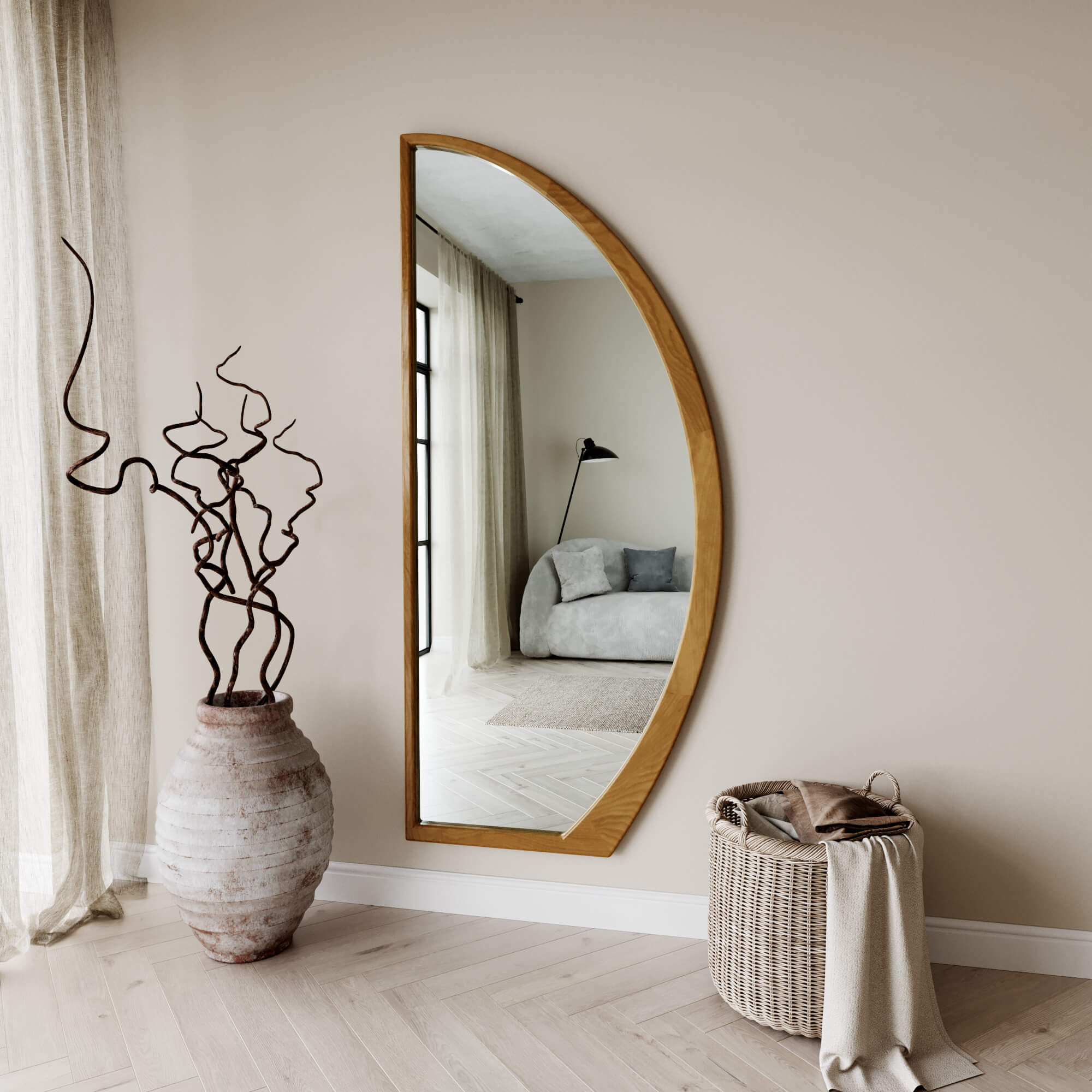 מראת גוף Half Moon Right