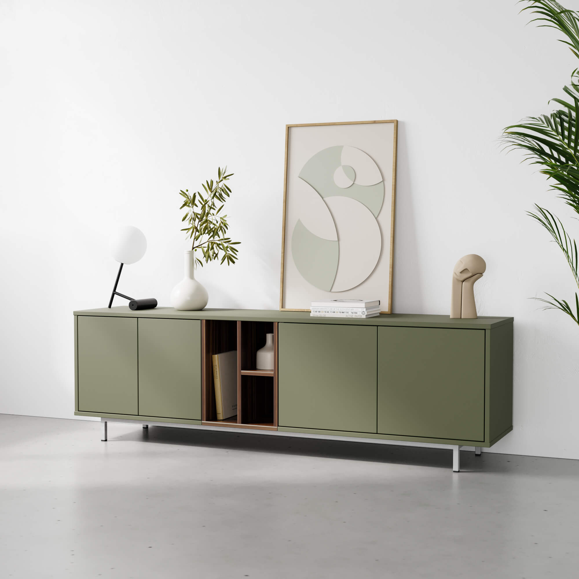 מזנון ALUM ירוק מט מזנון ALUM ירוק מט