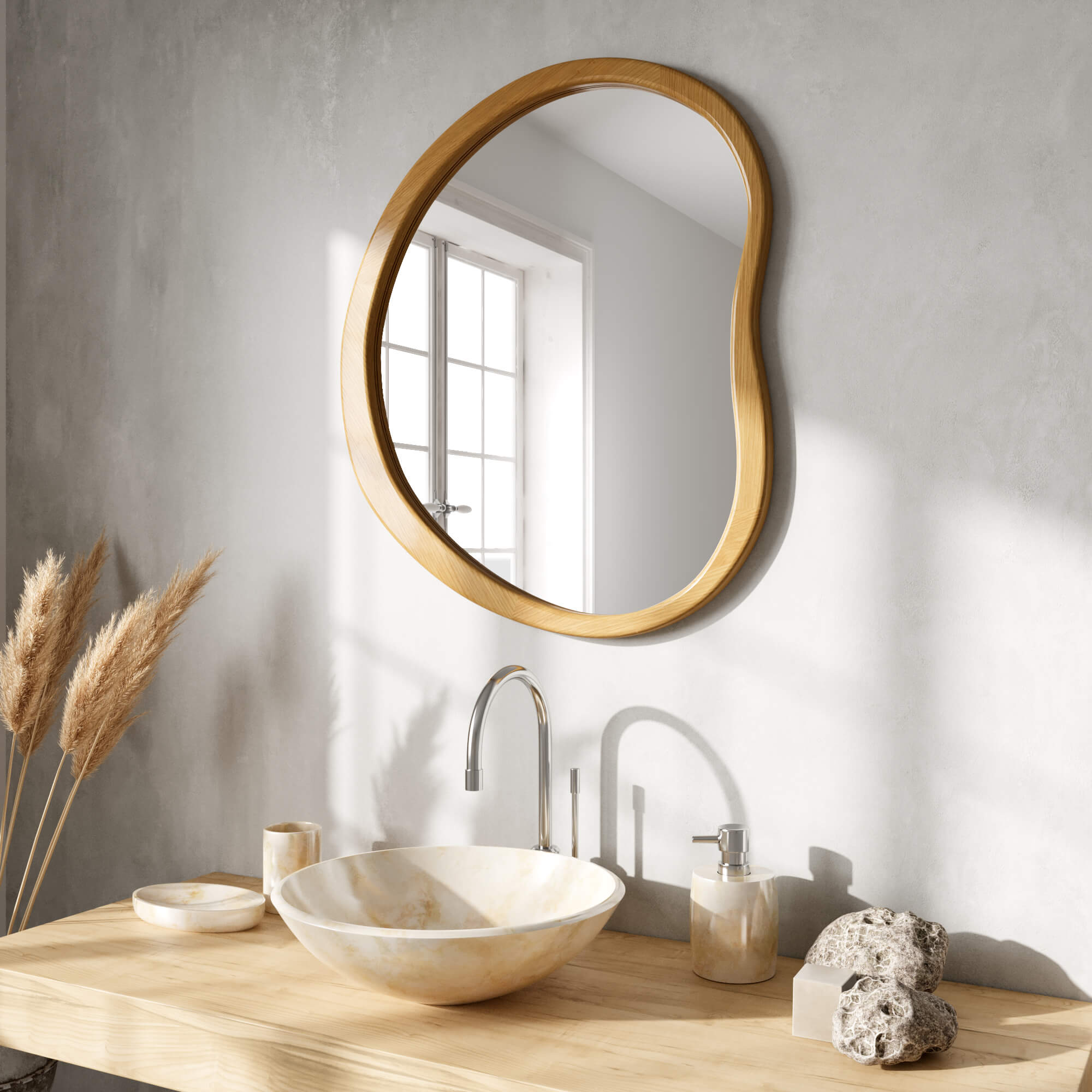 מראת Capsola עץ מראת Capsola עץ