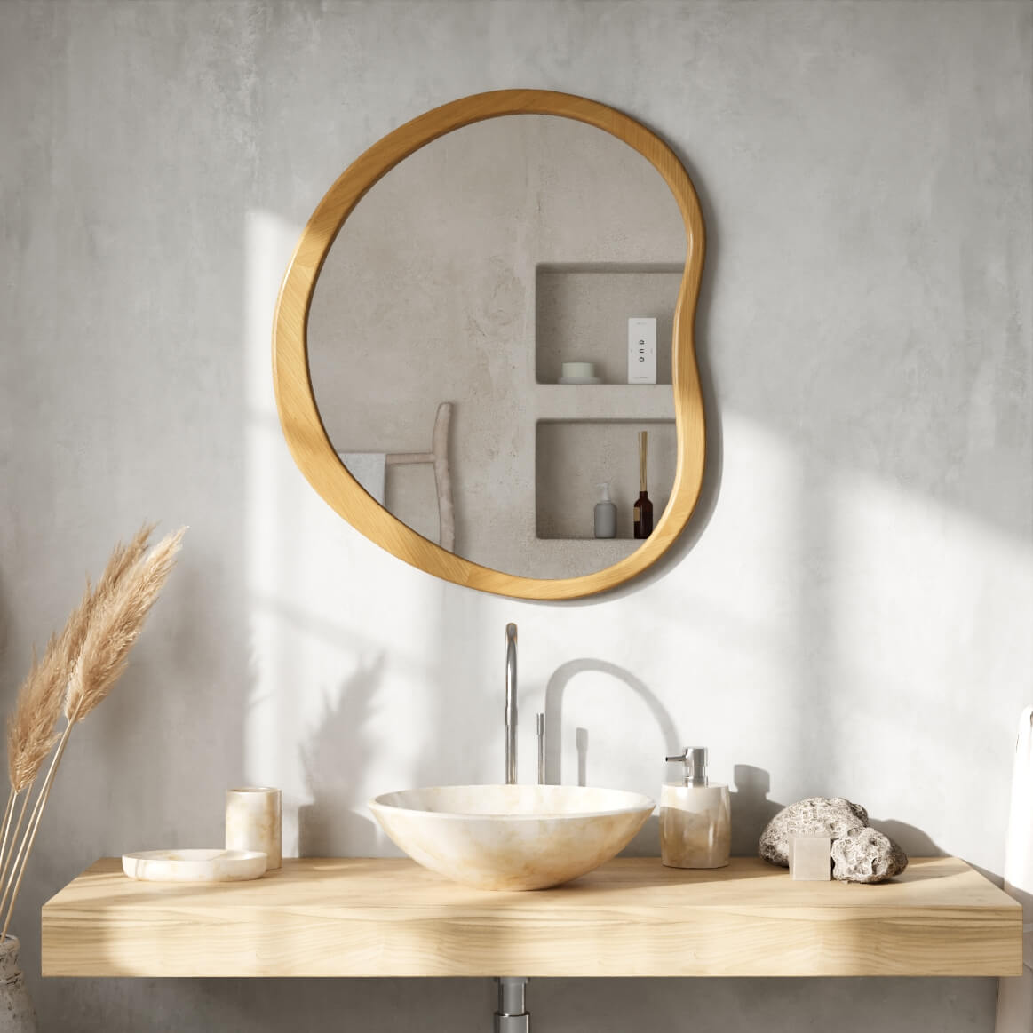 מראת Capsola עץ מראת Capsola עץ