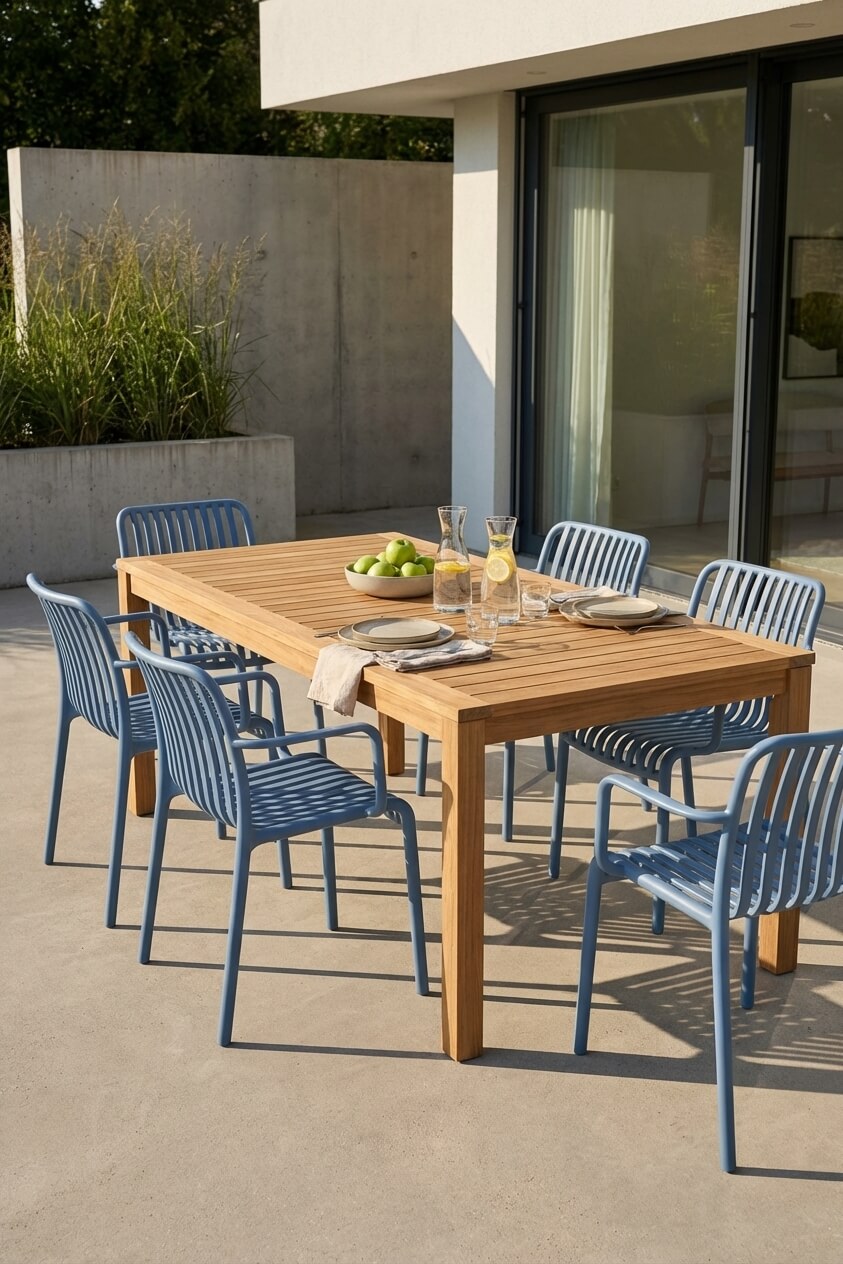 כיסא פולימר Bili כחול