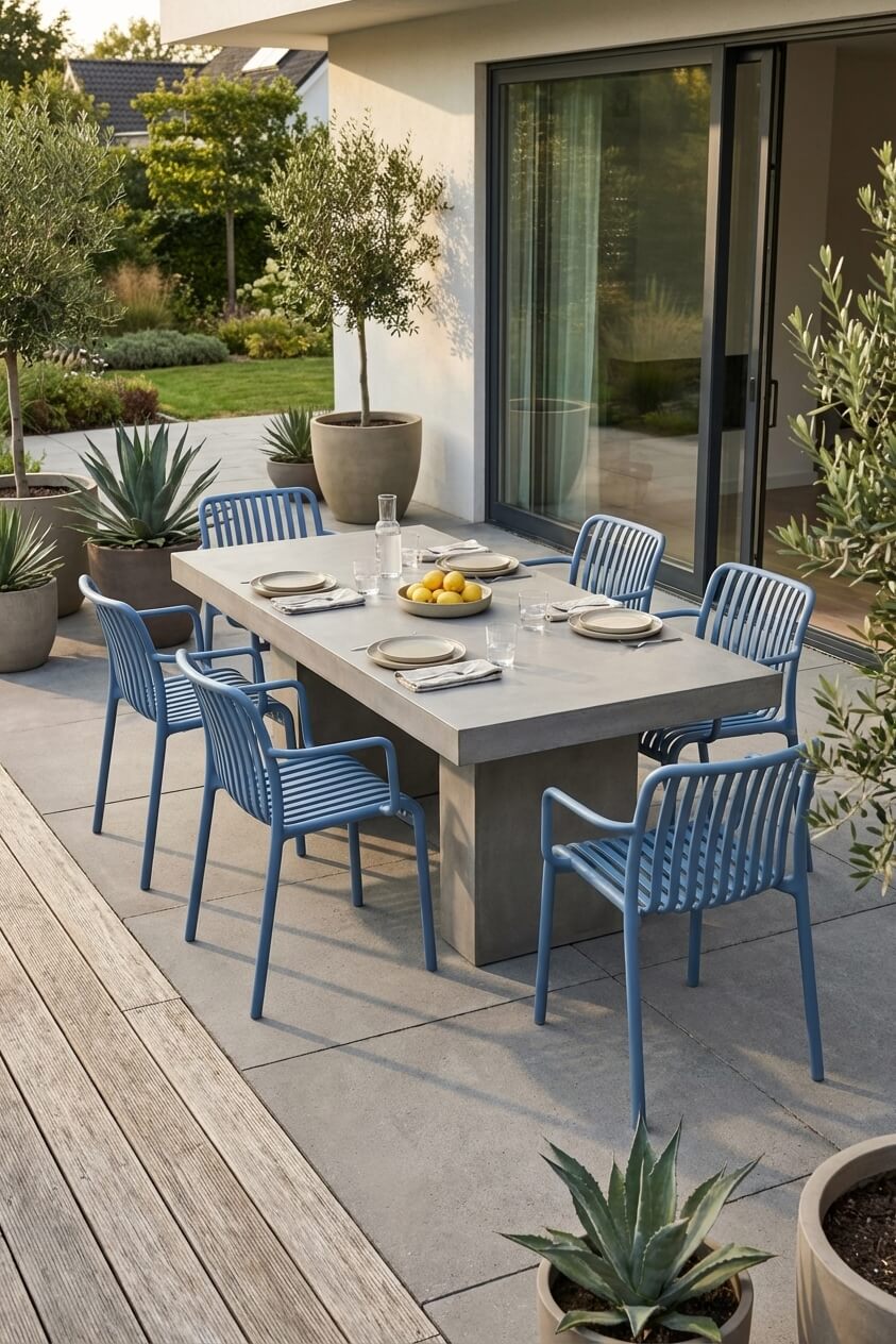 כיסא פולימר Bili כחול