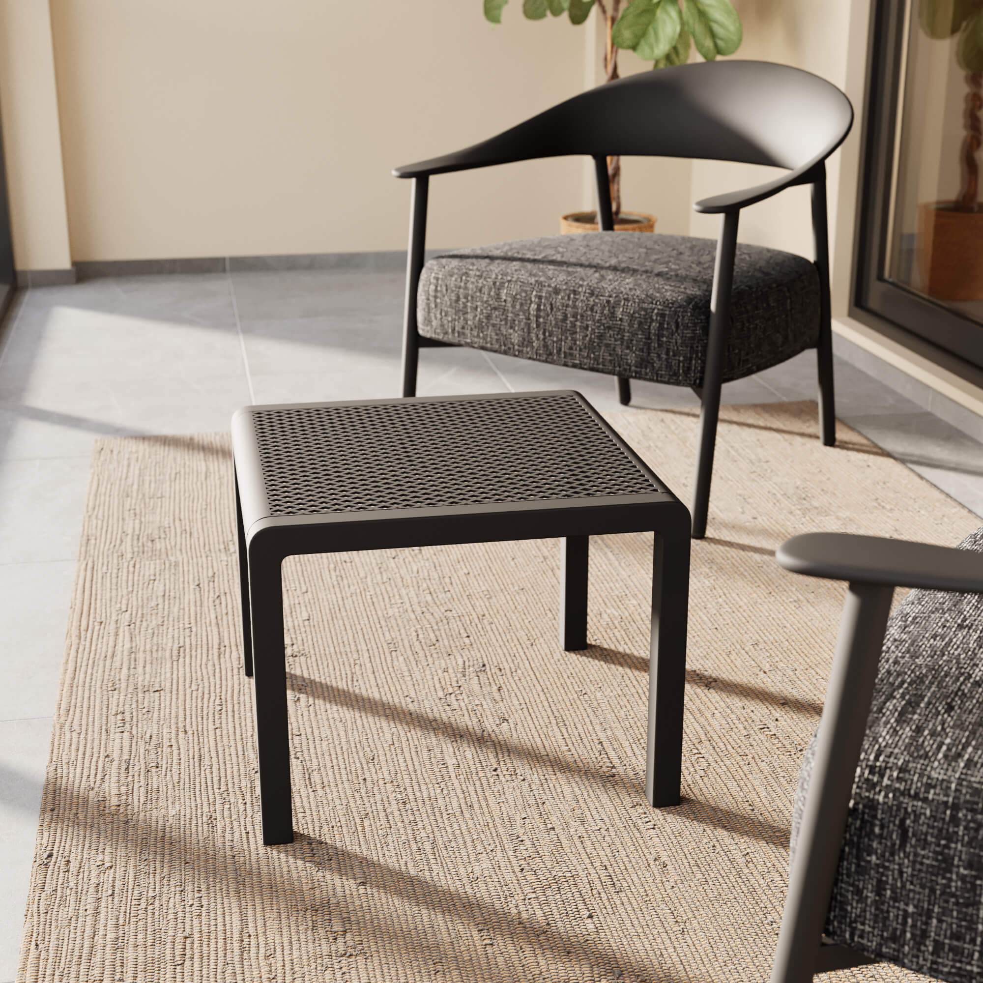 סט זוג כורסאות Sofi ושולחן קפה שחור