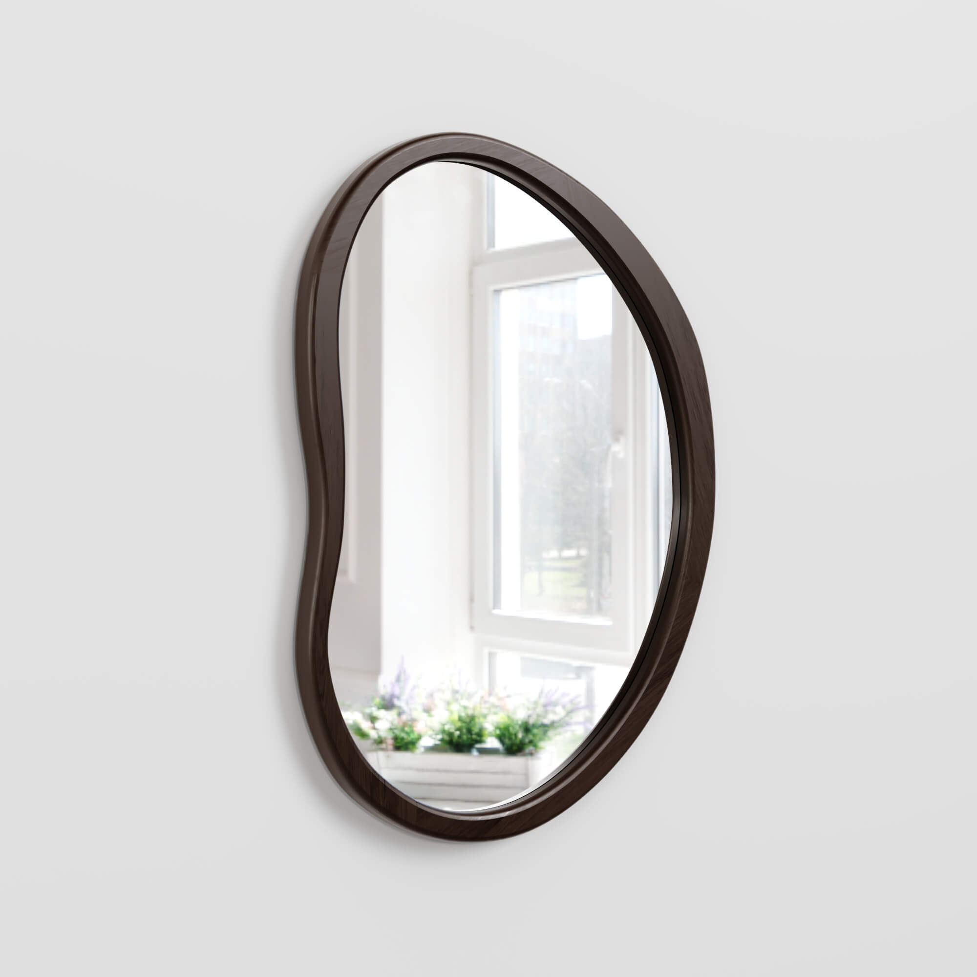 מראת Capsola עץ אגוז