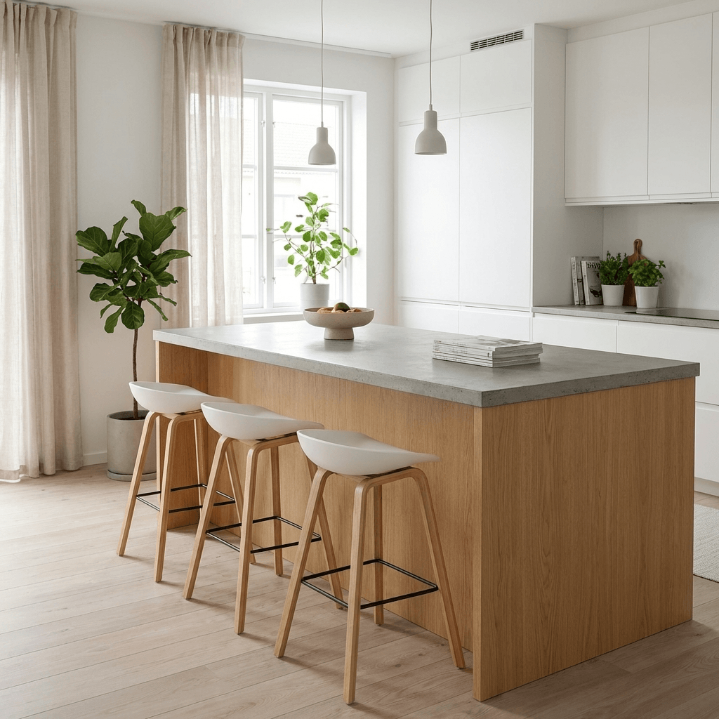 כיסא בר Kisu לבן