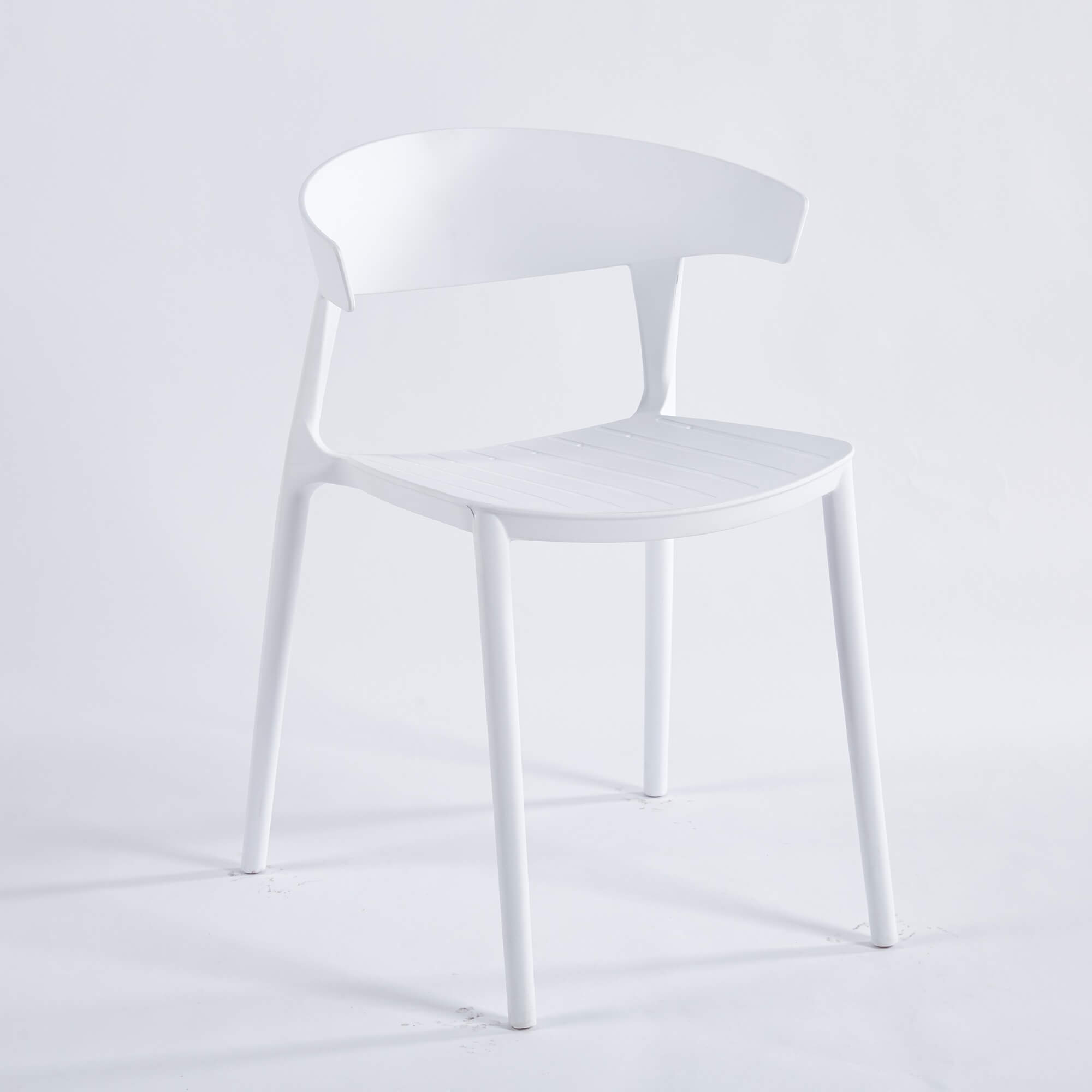 כיסא פולימר Stenly לבן כיסא פולימר Stenly לבן