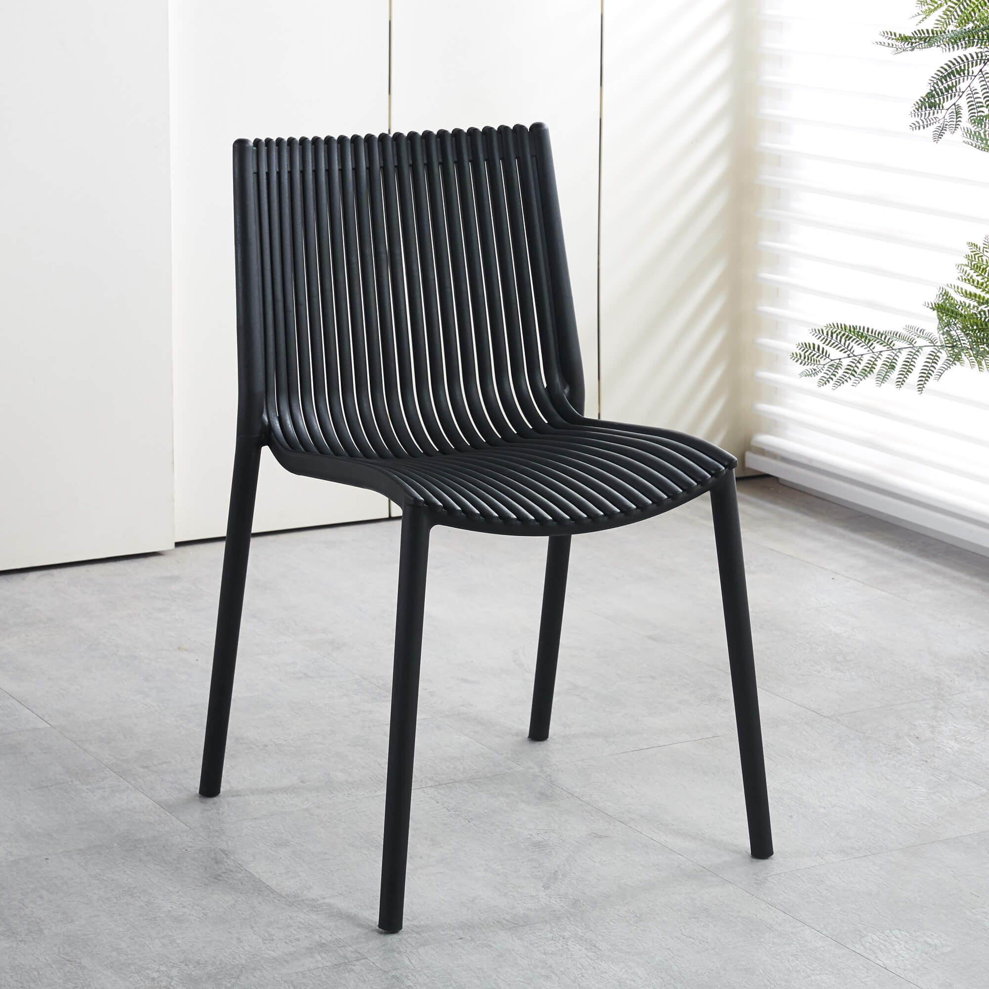 כיסא פולימר SUM שחור