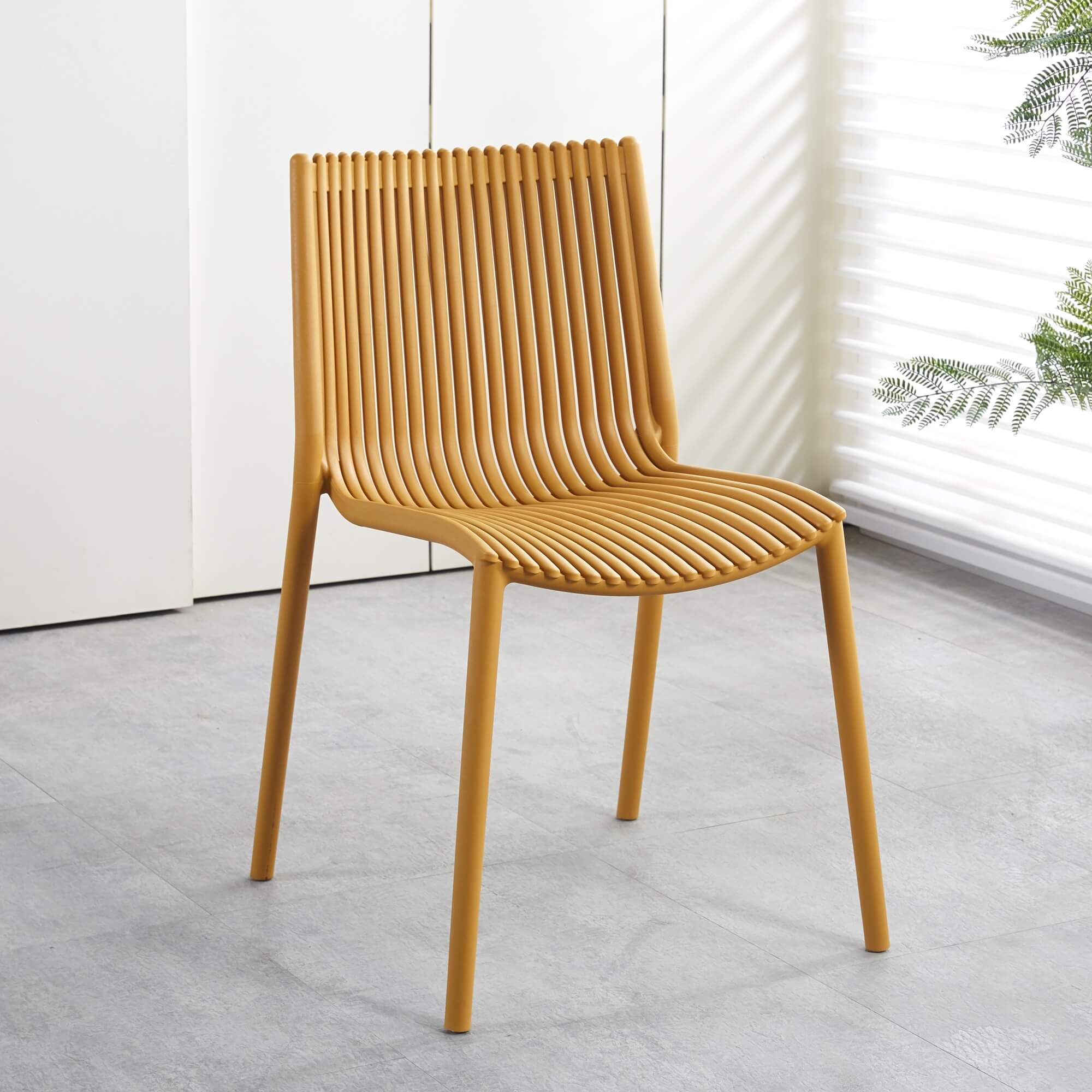 כיסא פולימר Yellow Sum