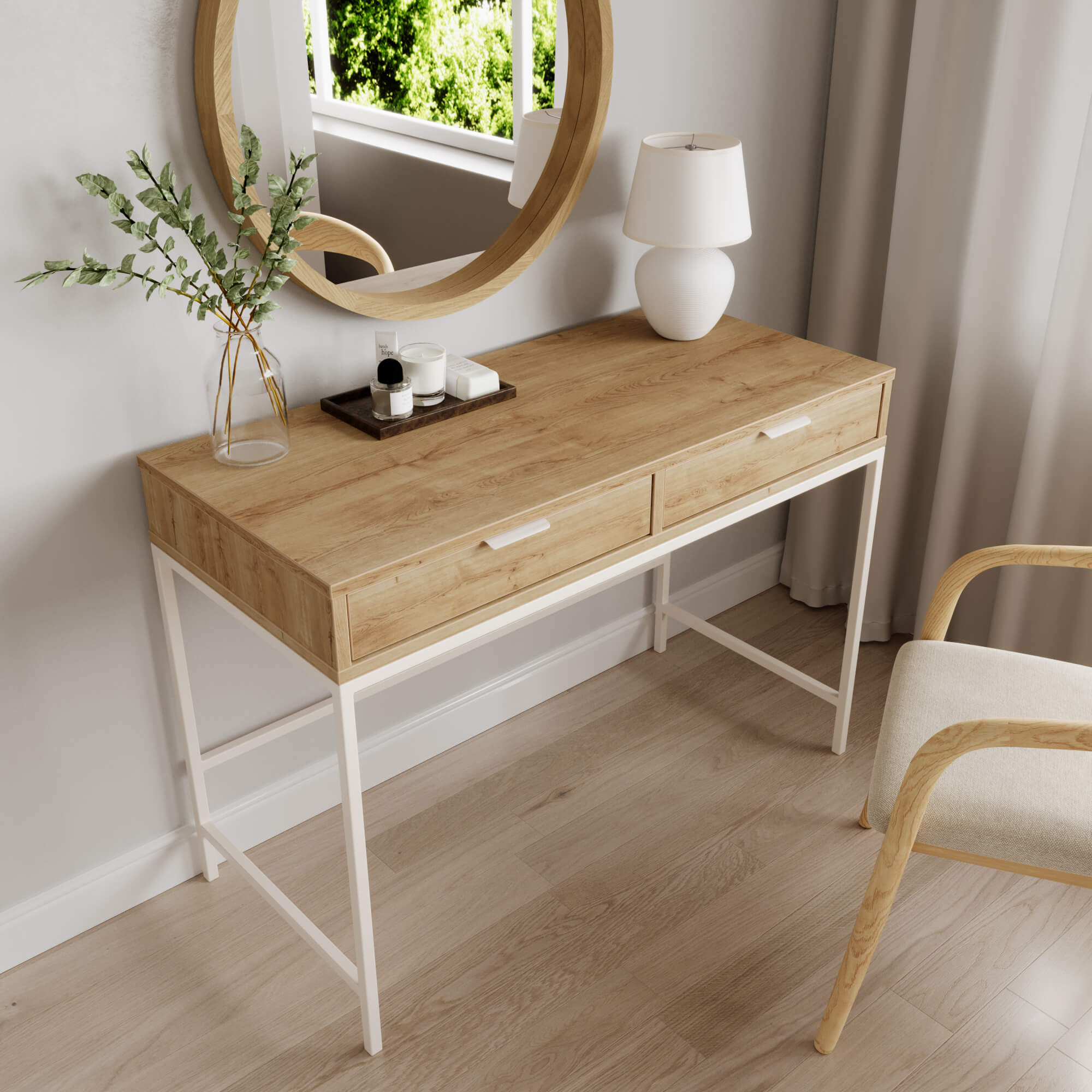 שולחן Boran אלון מבוקע שולחן Boran אלון מבוקע