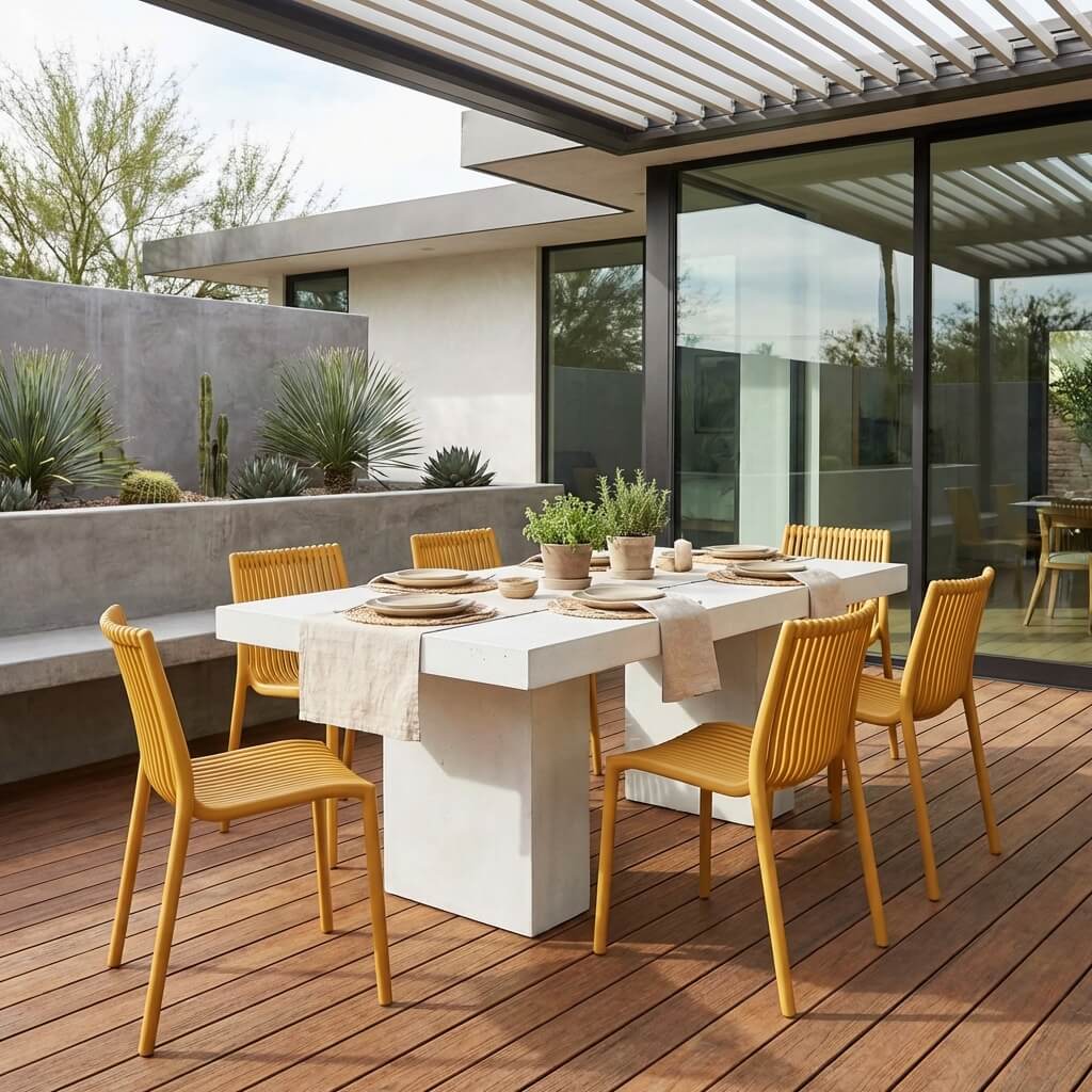 כיסא פולימר Yellow Sum כיסא פולימר Yellow Sum