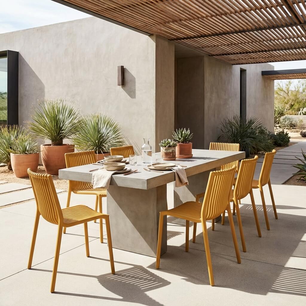 כיסא פולימר Yellow Sum כיסא פולימר Yellow Sum