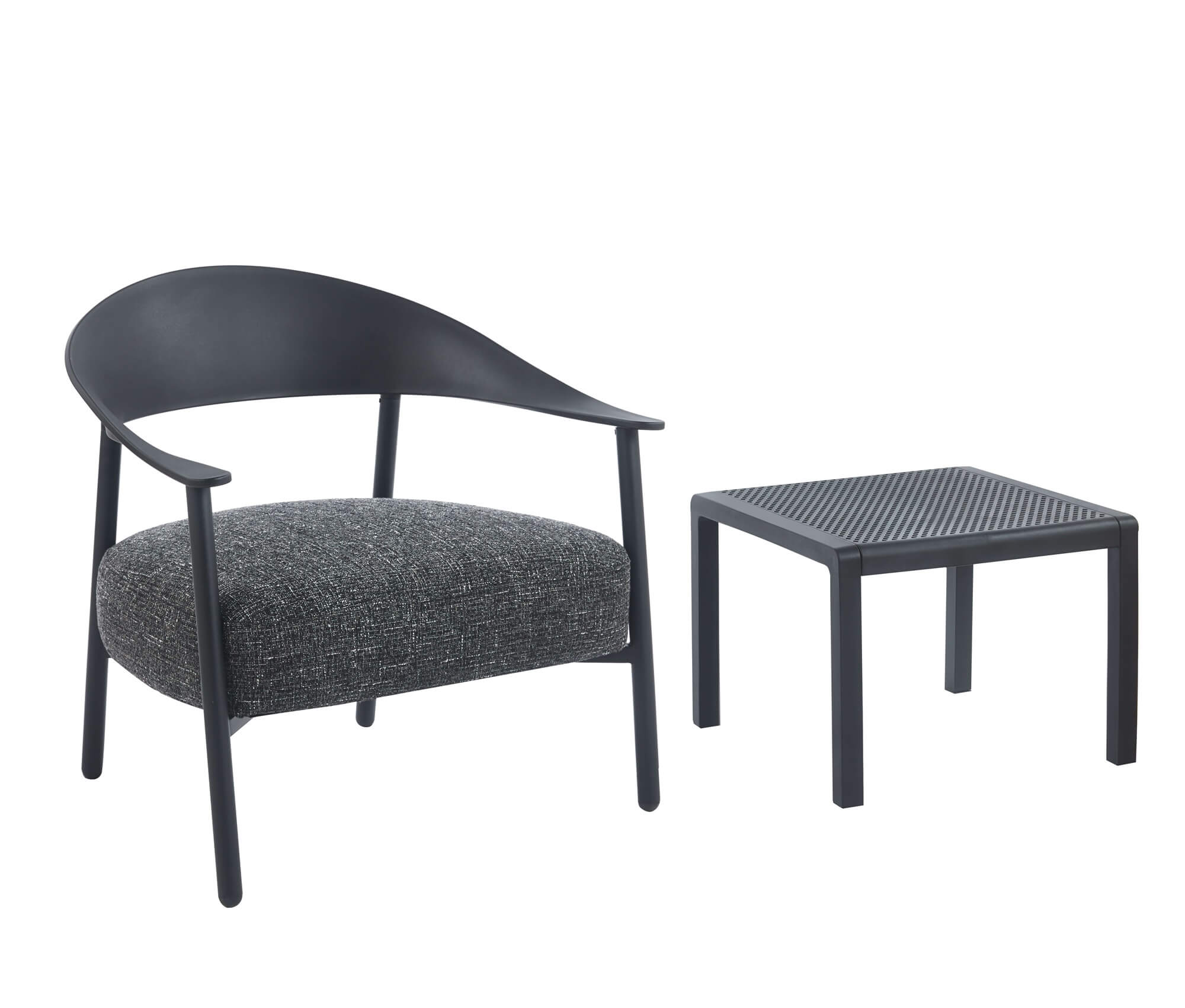 סט זוג כורסאות Sofi ושולחן קפה שחור סט זוג כורסאות Sofi ושולחן קפה שחור