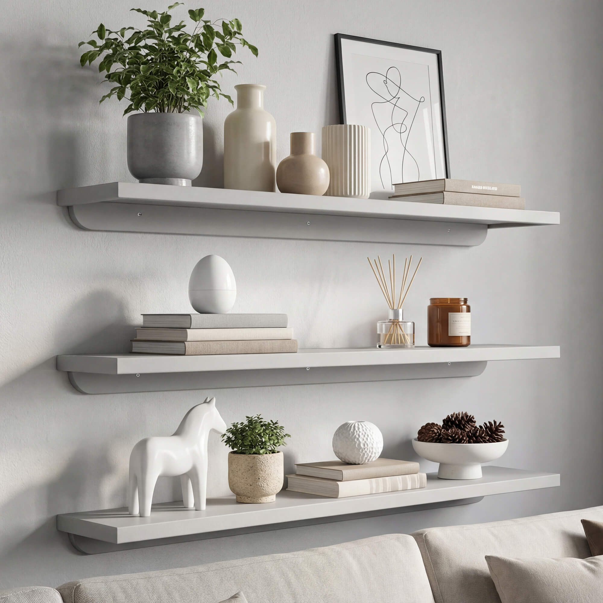 מדף עץ Grey מדף עץ Grey