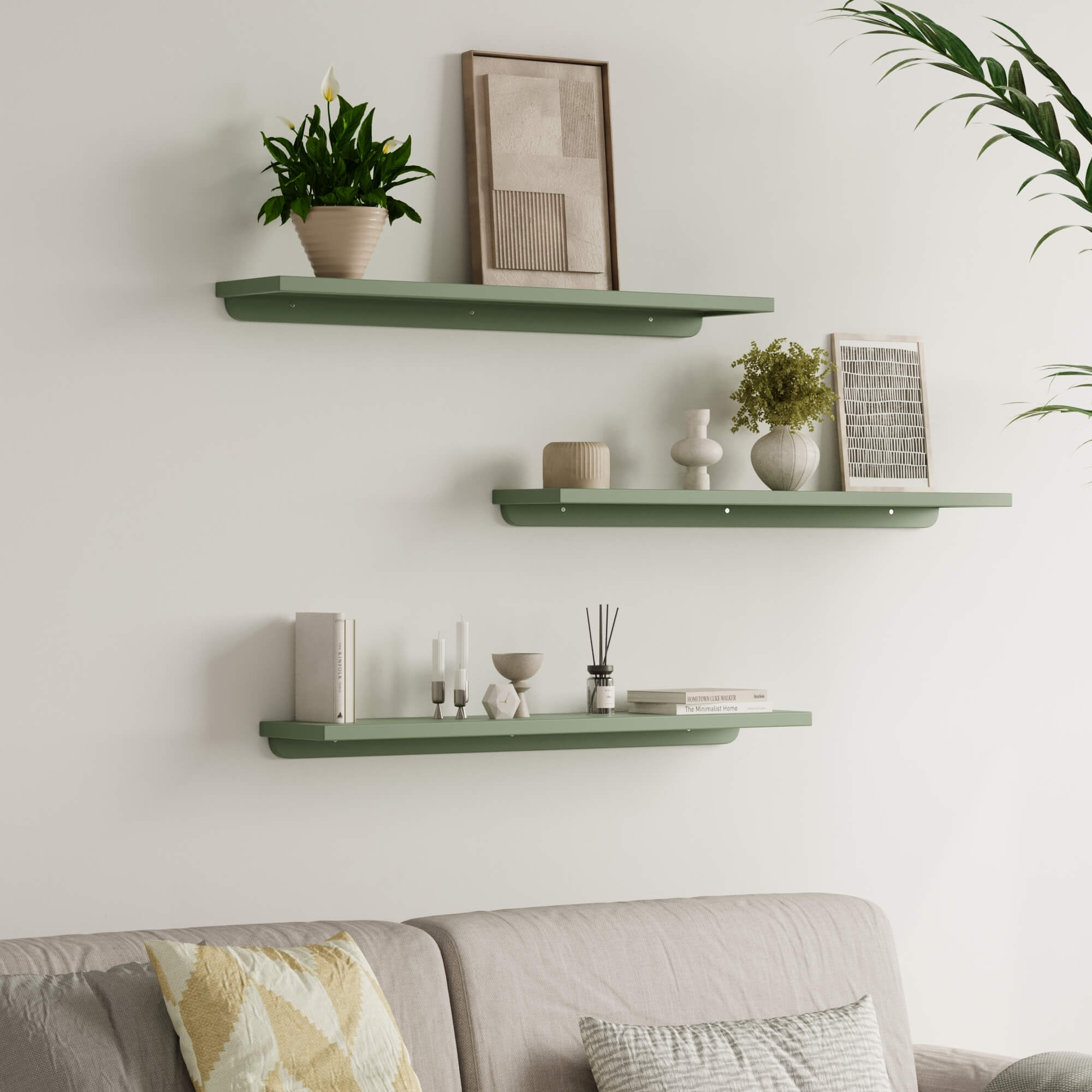 מדף עץ Green
