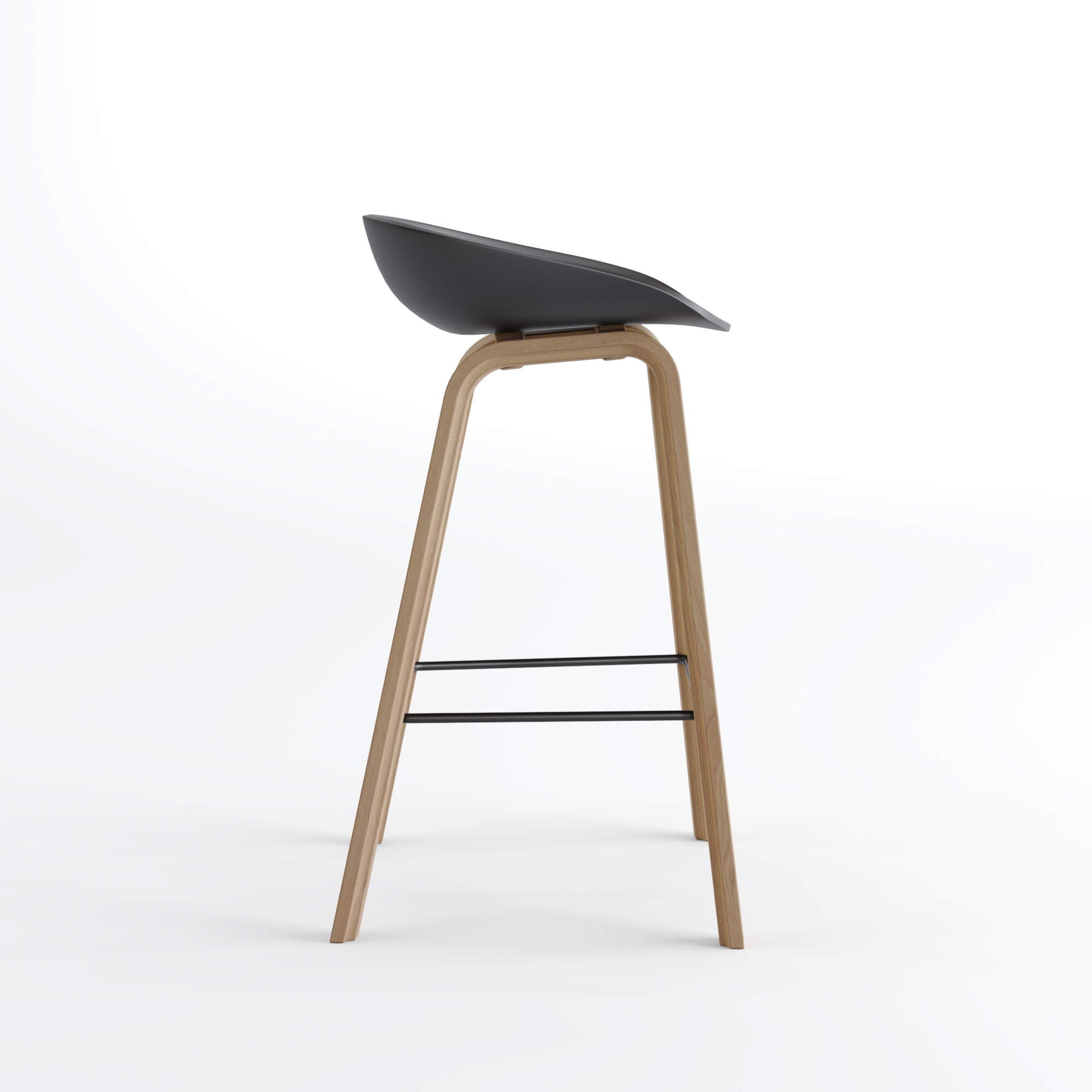 כיסא בר KISU שחור תמונה מספר: 8 כיסא בר KISU שחור תמונה מספר: 8