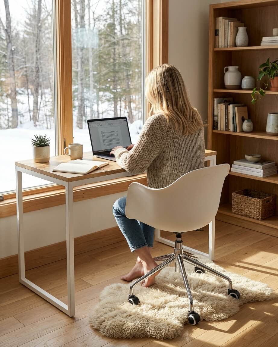 כיסא עבודה LOK לבן