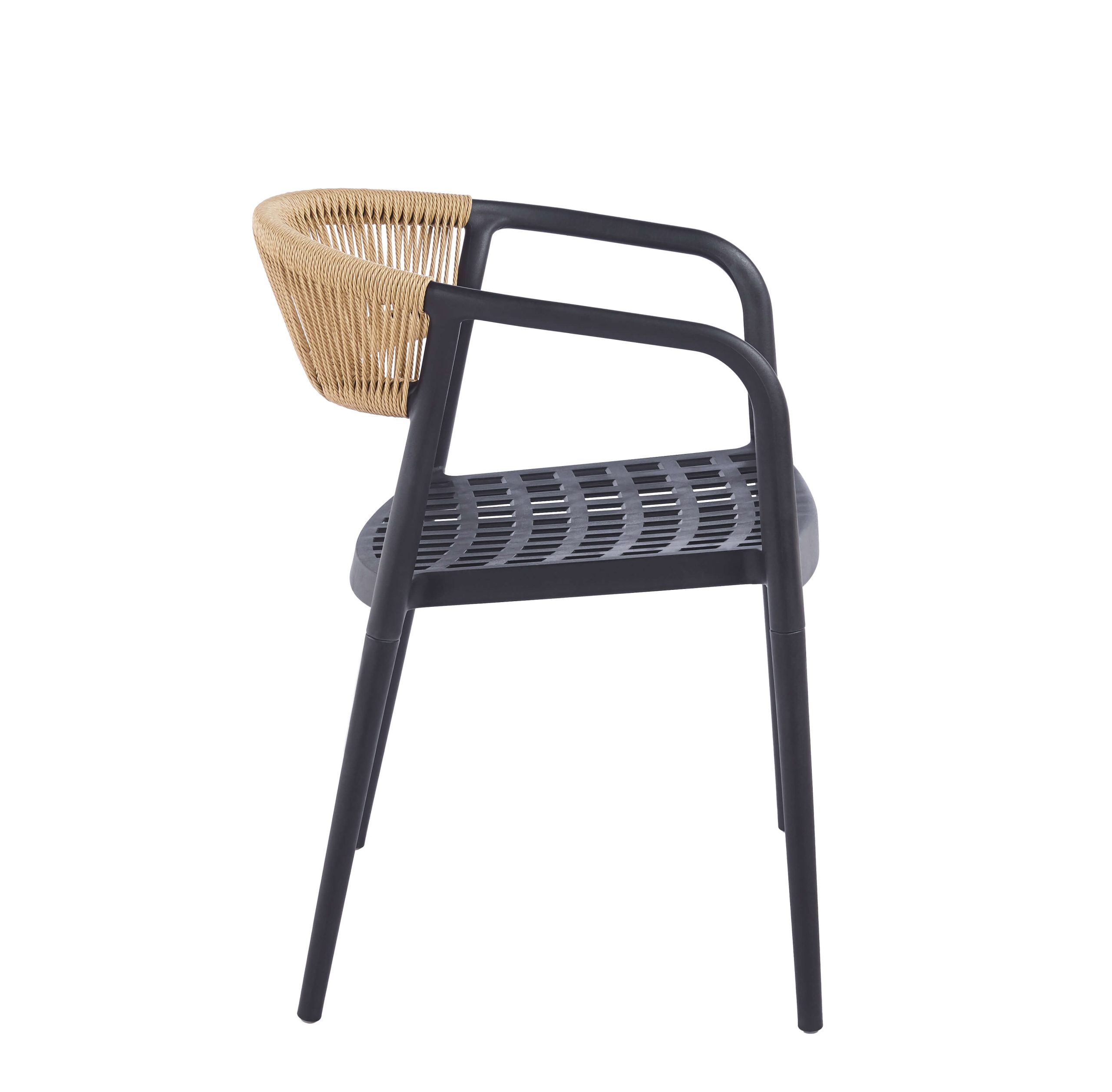 כיסא פולימר French שחור