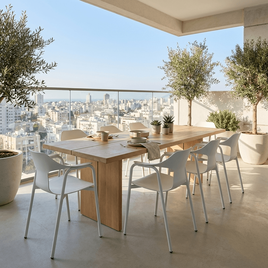 כיסא פולימר ASHTON לבן כיסא פולימר ASHTON לבן