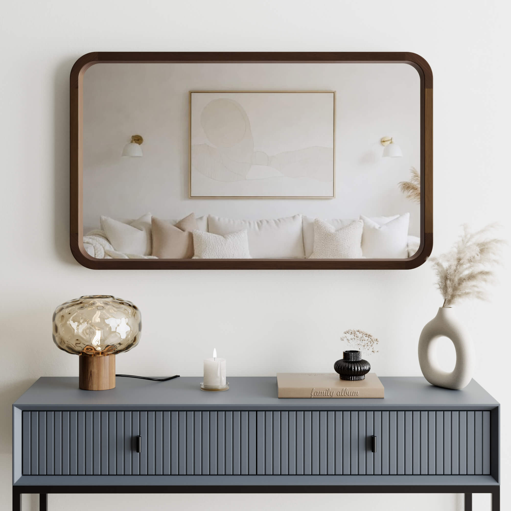 מראה Bella אגוז קטנה