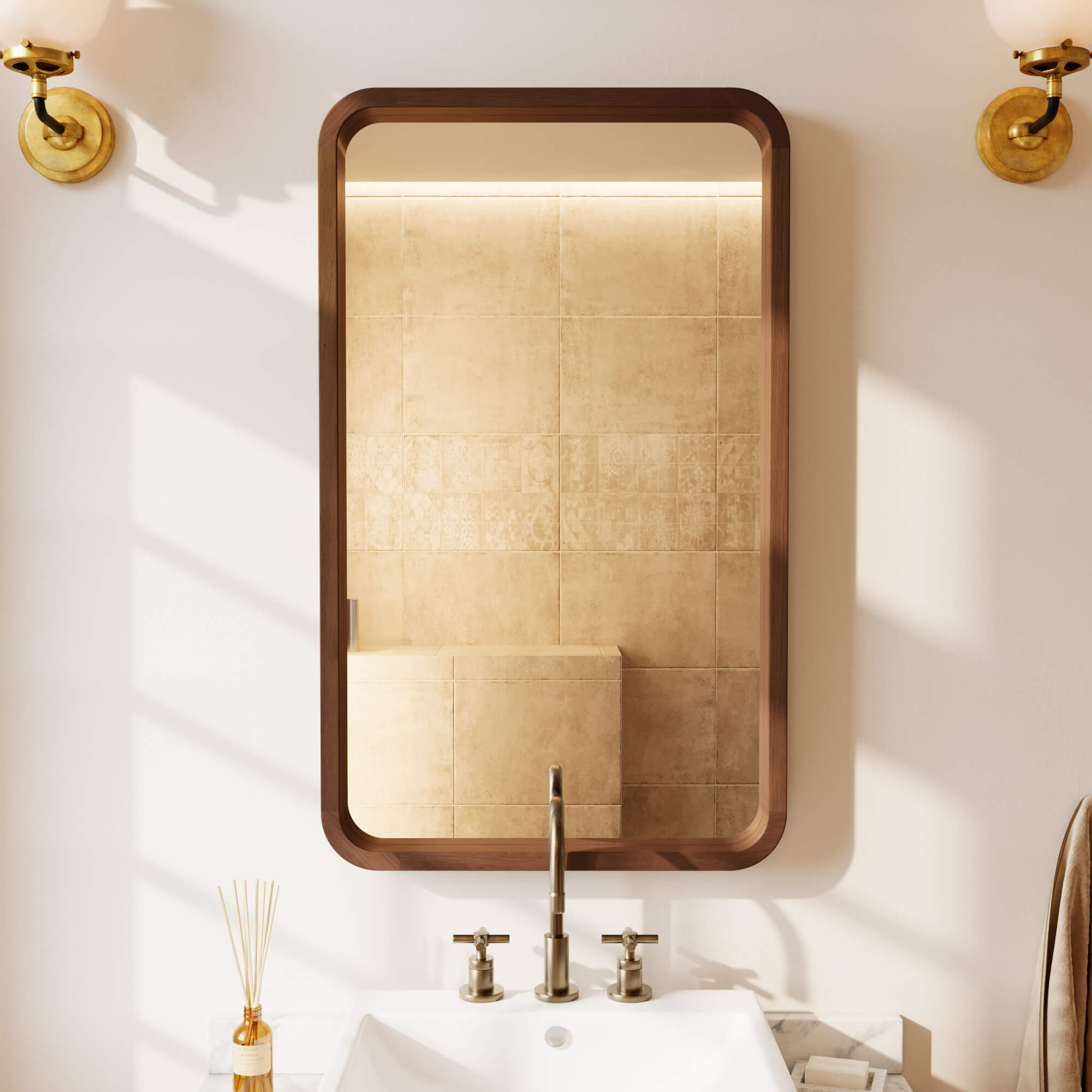 מראה Bella אגוז קטנה