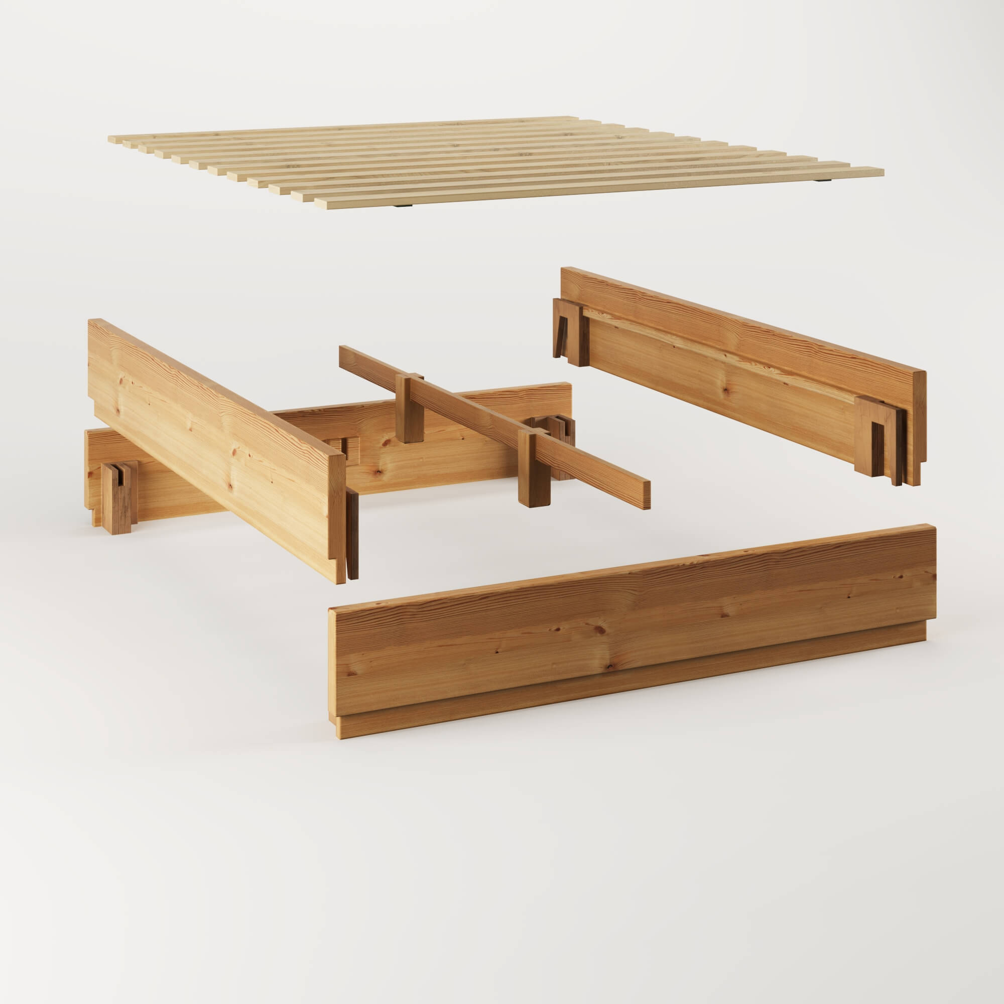 מיטת ZEN אורן מלא