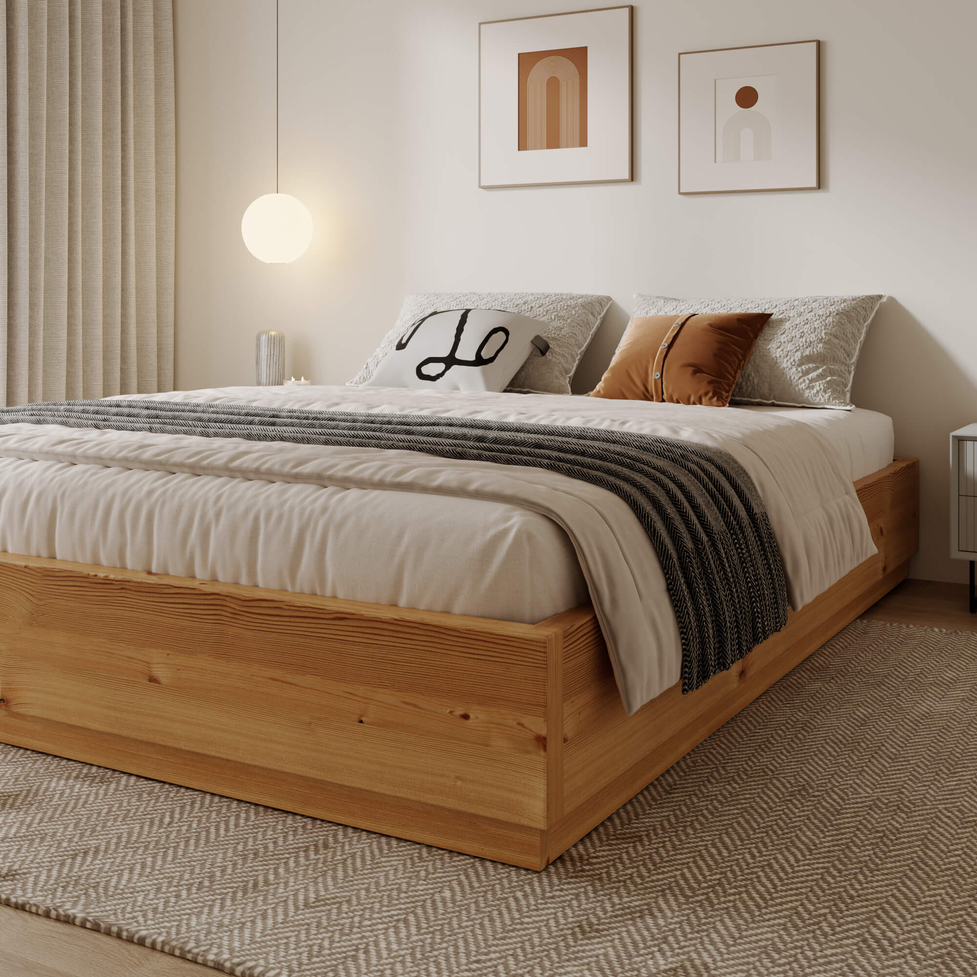 מיטת ZEN אורן מלא